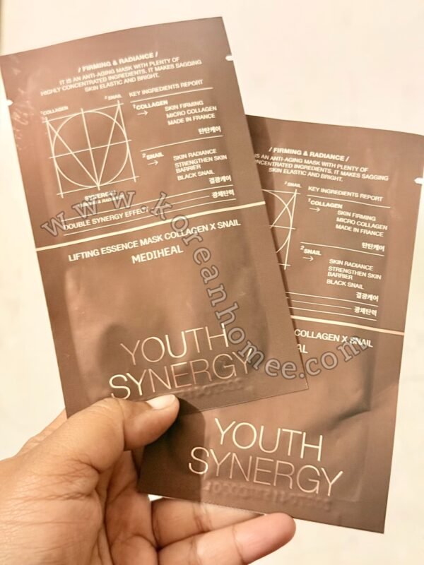 Mediheal Youth Synergy Lifting Essence Sheet Mask with Collagen x Snail - Image 1