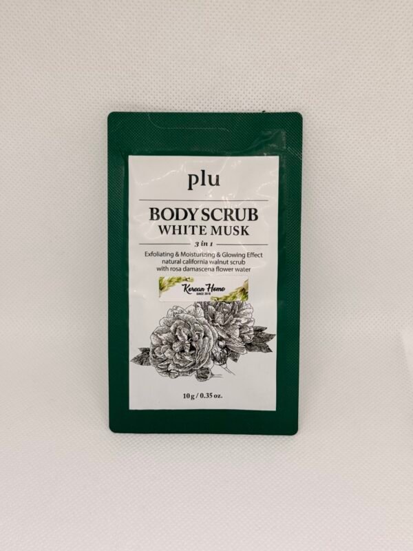 plu White Musk Body Scrub 10g Sample Size - Image 1