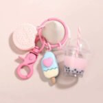 eHub Bubble Milk Tea & Ice-Cream KeyChain (random color)