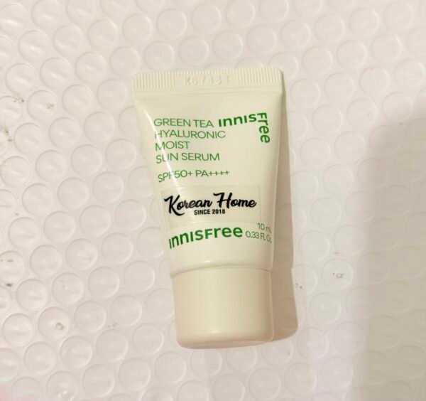 innisfree Green Tea Hyaluronic Moist Sun Serum 10ml - Image 1