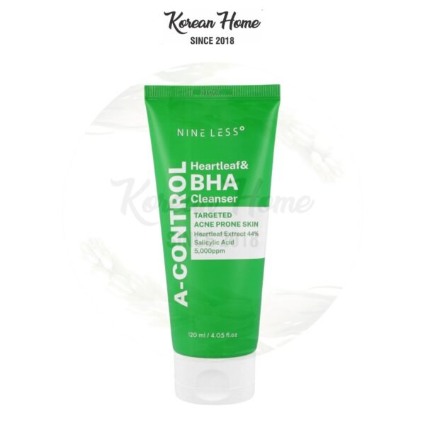Nineless A-Control Heartleaf & BHA Cleanser 120ml - Image 1