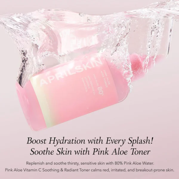 April Skin Pink Aloe Vita Toner Mini - Image 2