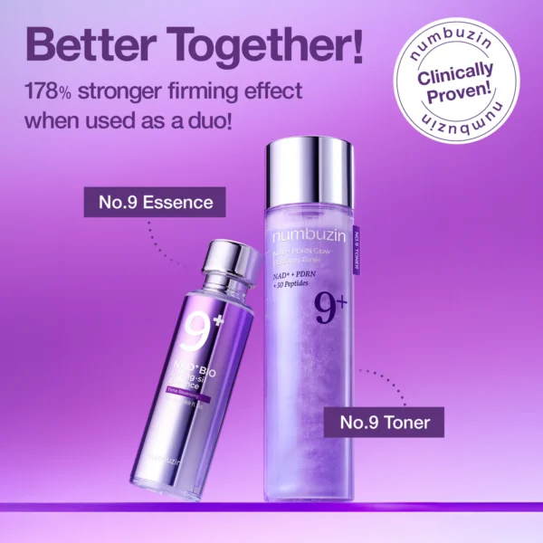 Numbuzin No.9 NAD+ PDRN Glow Boosting Toner 150ml - Image 2