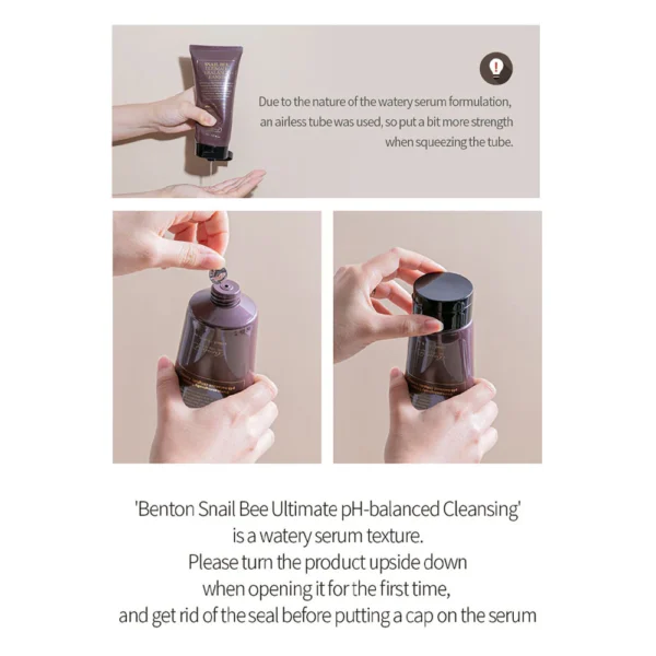 BENTON Snail Bee Ultimate pH Balanced Cleansing 150ml - Image 2