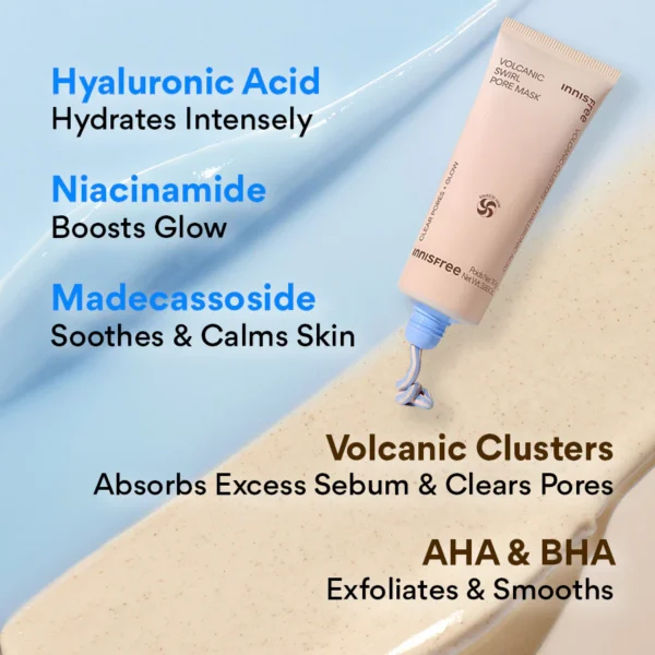 innisfree Volcanic Swirl Pore Mask 110g - Image 2