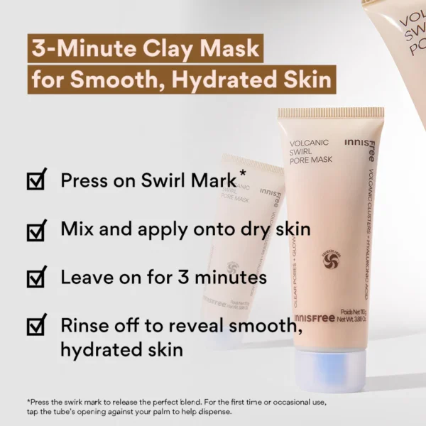 innisfree Volcanic Swirl Pore Mask 110g - Image 3