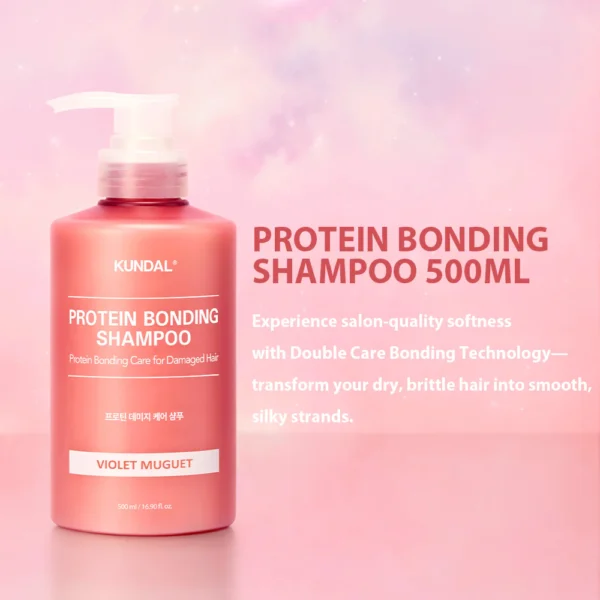 KUNDAL Protein Bonding SHAMPOO Violet Muget 500mL - Image 2