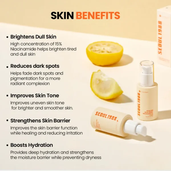 KSECRET Seoul 1988 Glow Serum : Niacinamide 15% + Yuja 30ml - Image 2