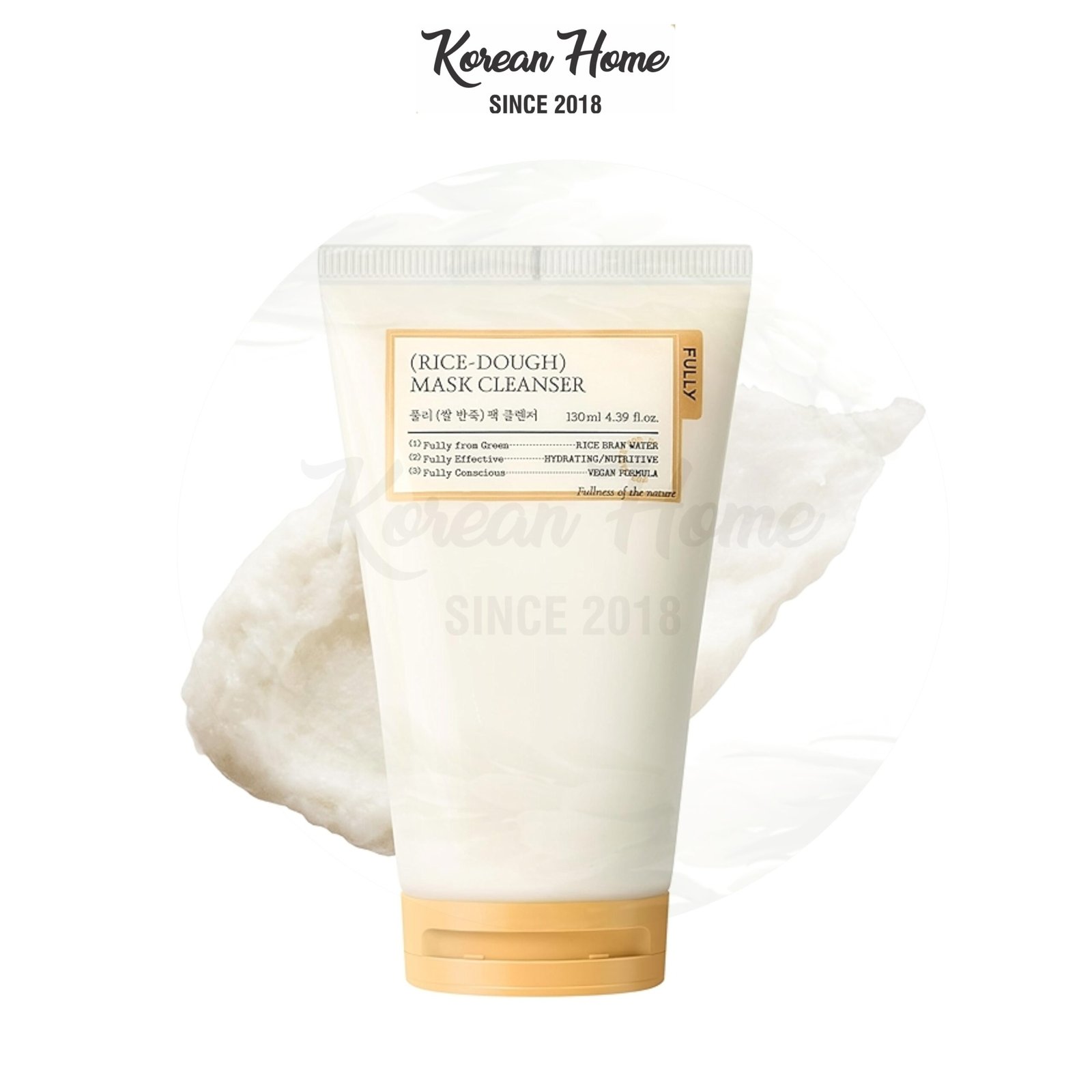 FULLY Rice Dough Mask Cleanser 130ml FULLY Rice Dough Mask Cleanser 130ml - Image 1