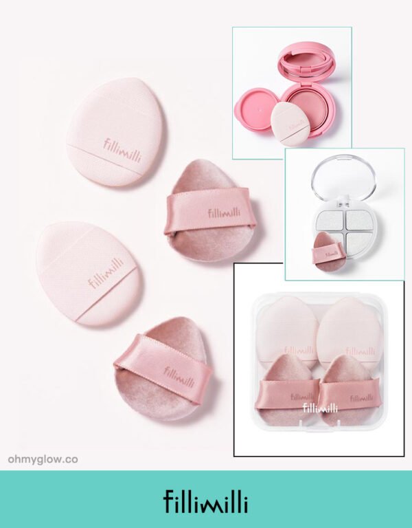 Fillimilli Triangular Blush Powder Puff 2P Set (+ case) - Image 2