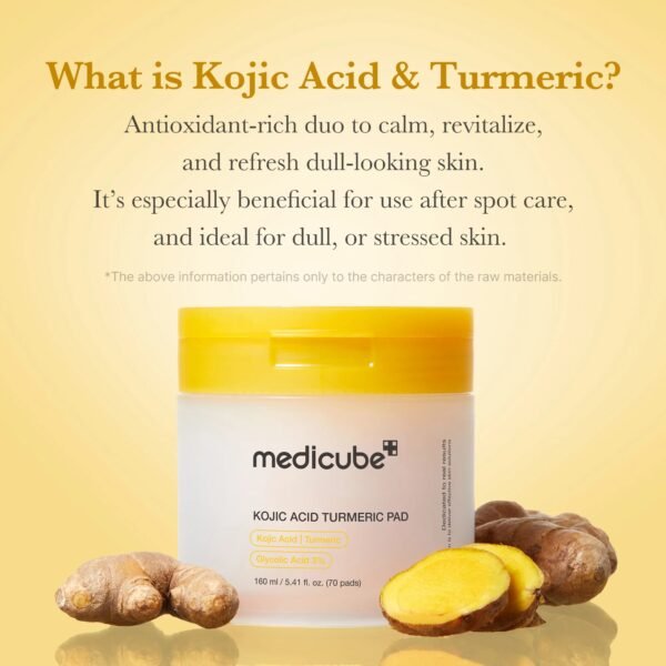 Medicube Kojic Acid Tumeric Toner Pad - Image 2