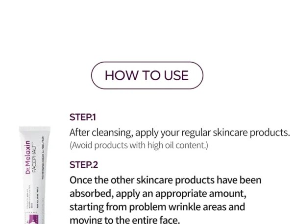 Dr. Melaxin FacePhalt Tightening Cream 50g - Image 3