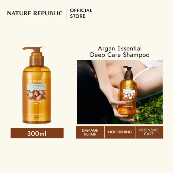 Nature Republic Argan Essential Deep Care Shampoo 300ml - Image 2