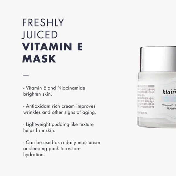 Klairs Freshly Juiced Vitamin E Mask 15g Mini - Image 3