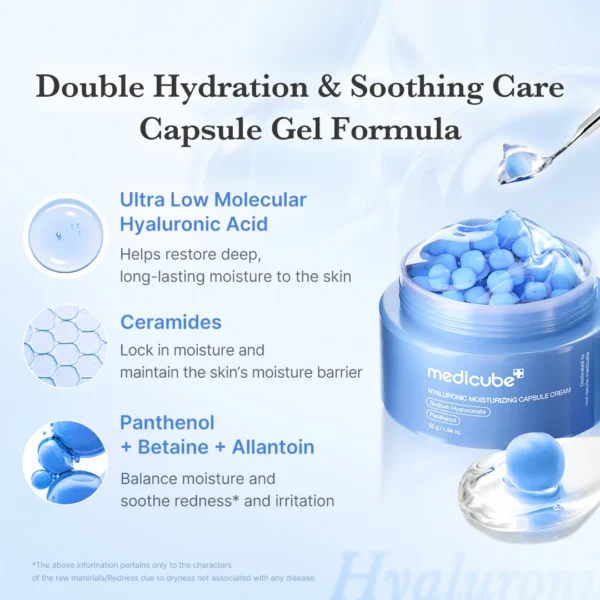 Medicube Hyaluronic Moisturizing Capsule Cream 55g - Image 2