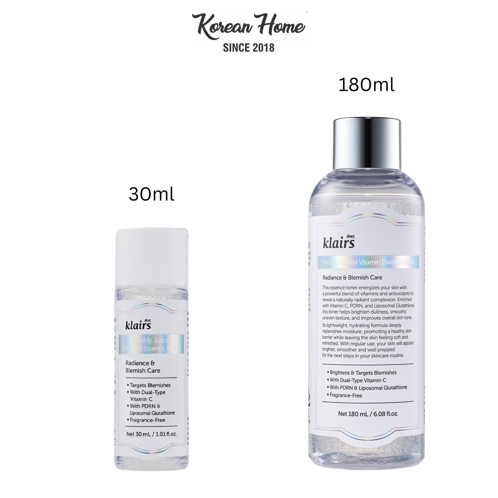 klairs freshly juiced vitamin essence toner both Klairs Freshly Juiced Vitamin Essence Toner - Image 1