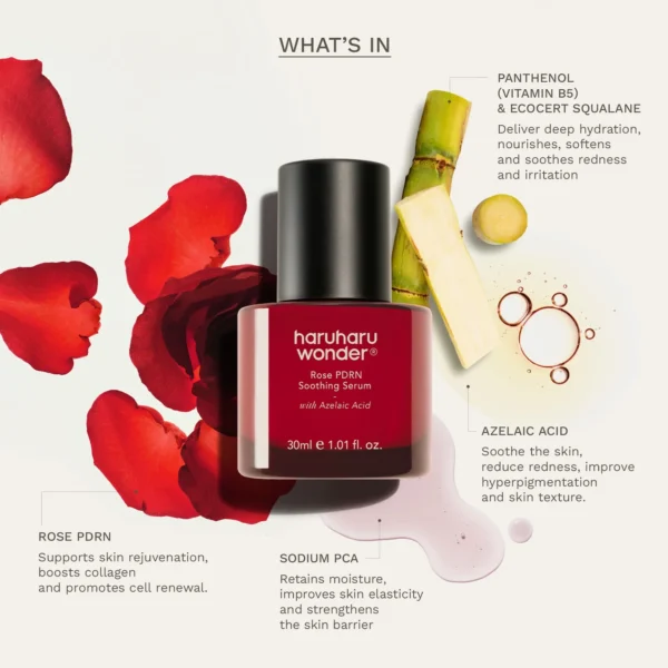 haruharu Wonder Rose PDRN Soothing Serum 30ml - Image 2