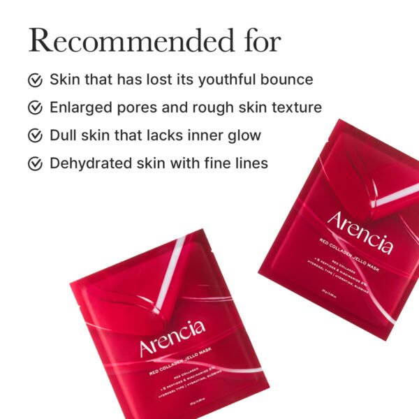 Arencia Red Collagen Jello Mask Sheet - Image 2