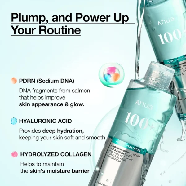 ANUA PDRN 100 Hyaluronic Acid Booster Toner 250mL - Image 2