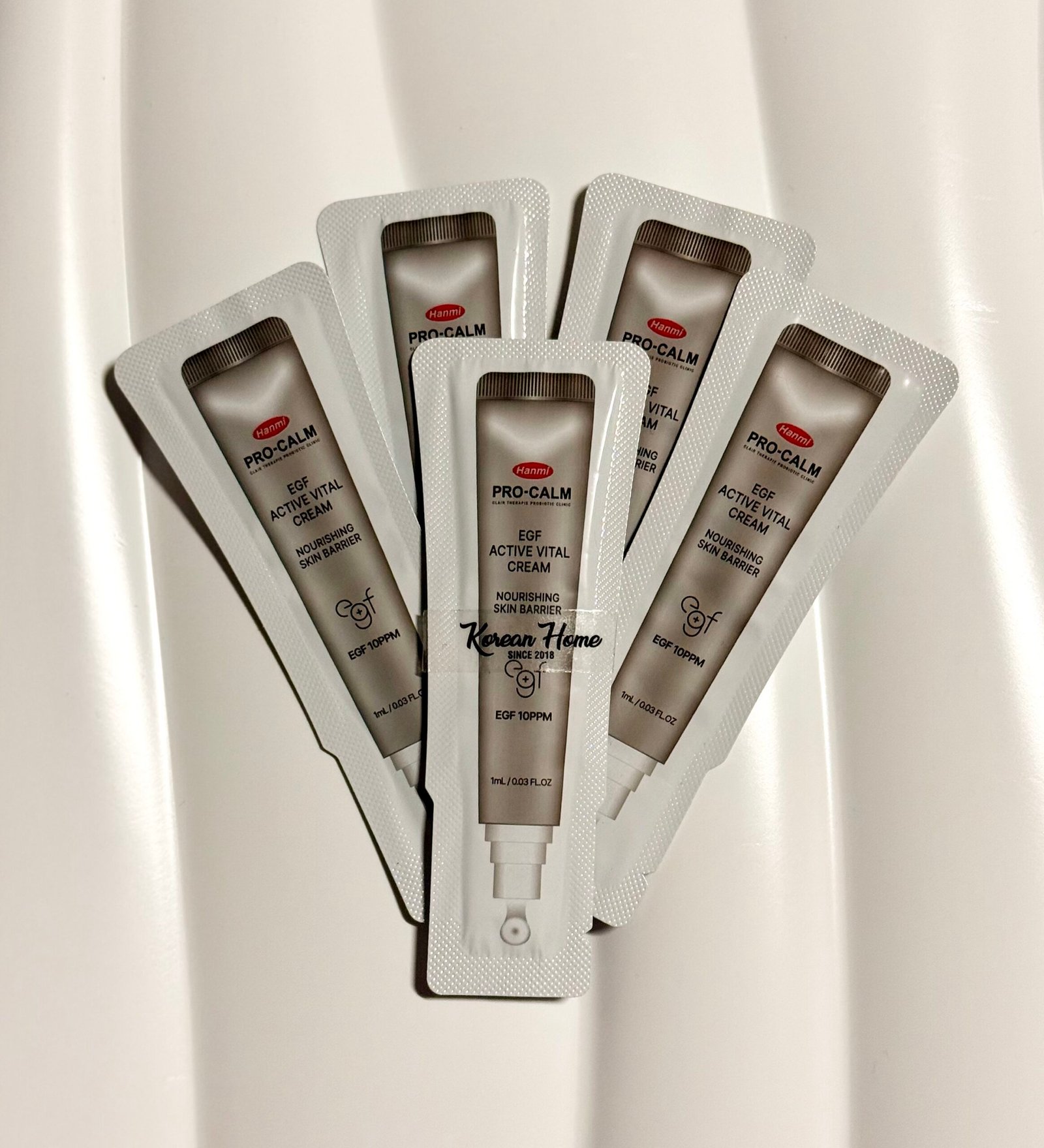 IMG_1040 hanmi PRO CALM EGF Active Vital Cream Sample (1ml x5) - Image 1