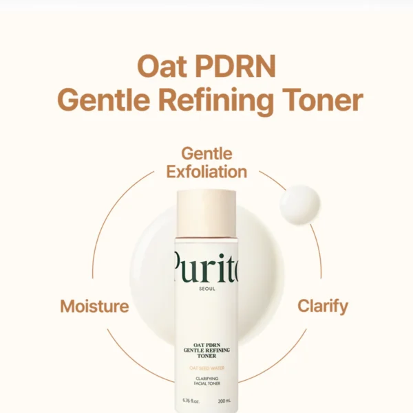 Purito Oat PDRN Gentle Refining Toner 200mL - Image 3