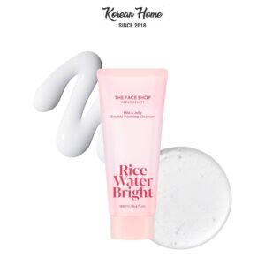 The Face Shop Rice Water Bright Milk & Jelly Double Foaming Cleanser