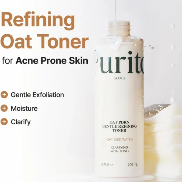 Purito Oat PDRN Gentle Refining Toner 200mL - Image 2
