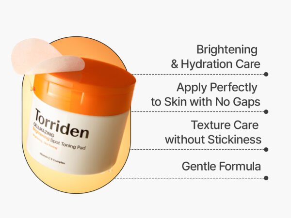 Torriden Cellmazing Vita C Brightening Toning Pad (70pads) - Image 3
