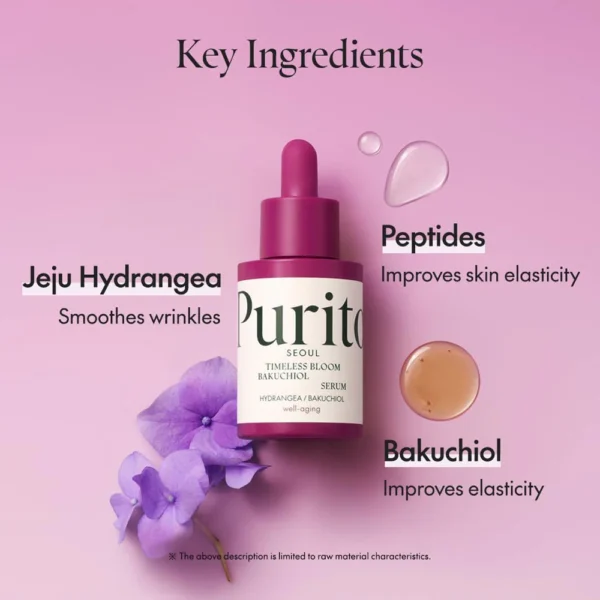 Purito Timeless Bloom Bakuchiol Serum 30mL - Image 3