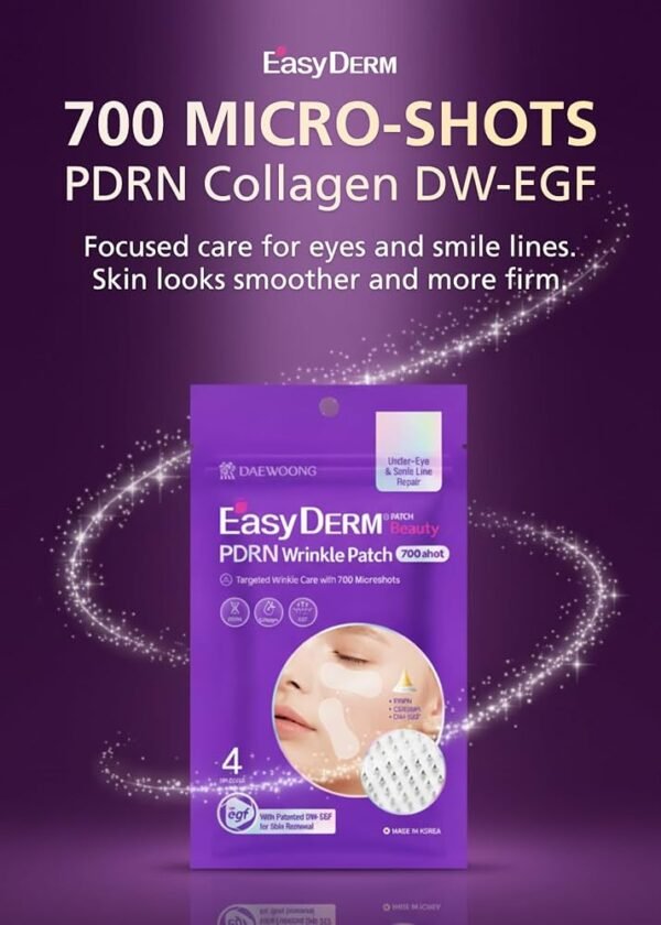 EasyDerm Beauty PDRN Wrinkle Patch (700 Shots) Korean Pharmacy - Image 2