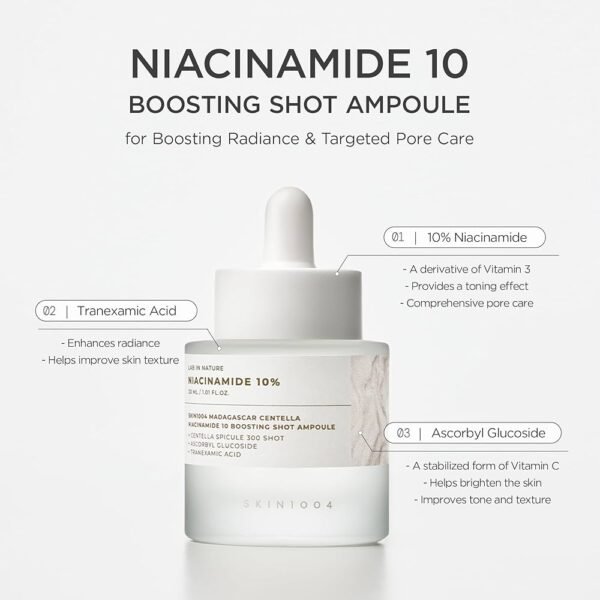 skin1004 Madagascar Centella Niacinamide 10% Boosting Shot Ampoule Sample (1.5mlx5) - Image 2
