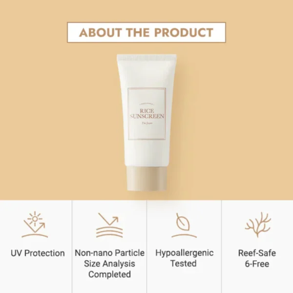Imfrom Rice Sunscreen 50mL (clearance) - Image 2