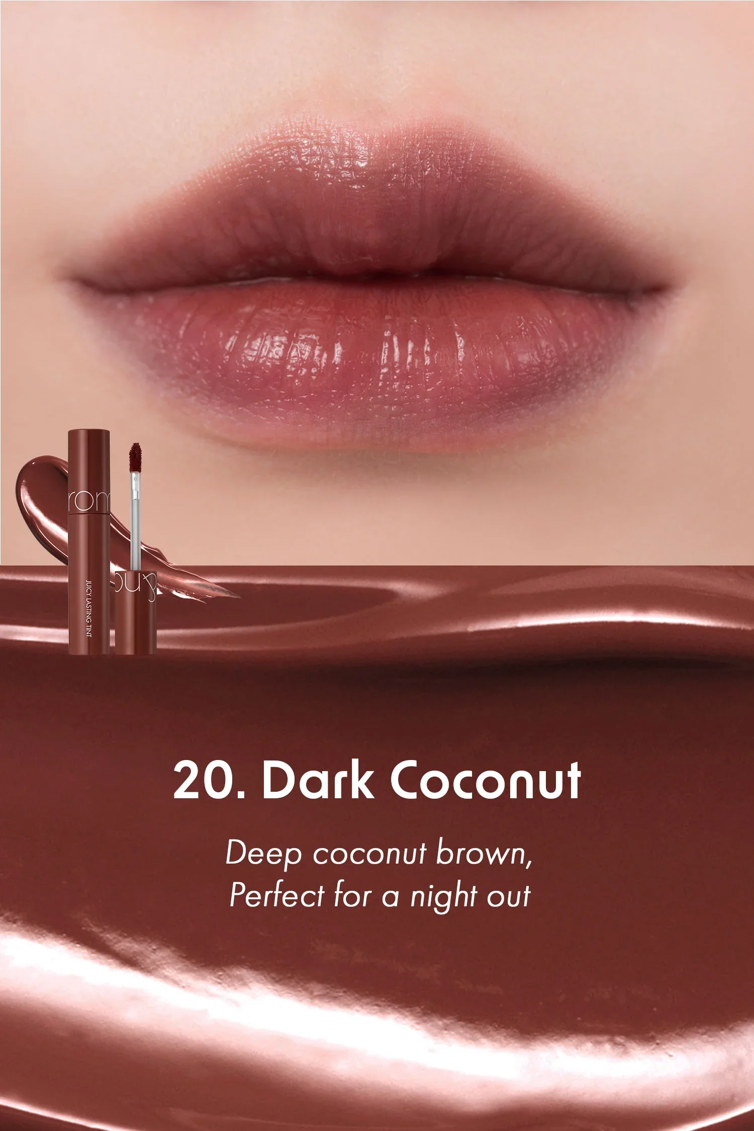 IMG_4528 Romand Juicy Lasting Tint Dark Coconut (Old) - Image 1