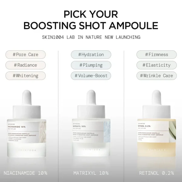 skin1004 Madagascar Centella Retinol 0.2% Boosting Shot Ampoule Sample (1.5mlx5) - Image 4