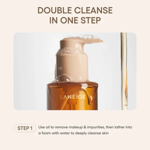 Laneige Perfect Renew Nourishing Oil to Foam Cleanser 50mL - Image 3