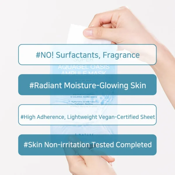 SNature AquaGel Oasis Ampule Mask Sheet - Image 3