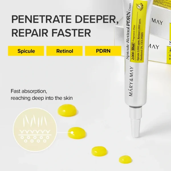 Mary&May Spicule Retinol PDRN Cream 15g - Image 3