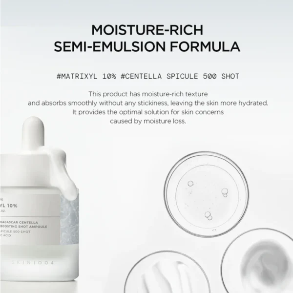 skin1004 Madagascar Centella Matrixyl 10% Boosting Shot Ampoule Sample (1.5mlx5) - Image 4