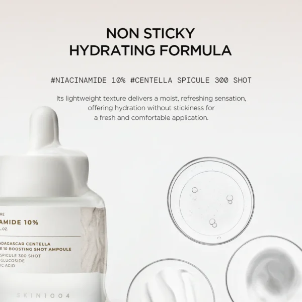 skin1004 Madagascar Centella Niacinamide 10% Boosting Shot Ampoule Sample (1.5mlx5) - Image 3