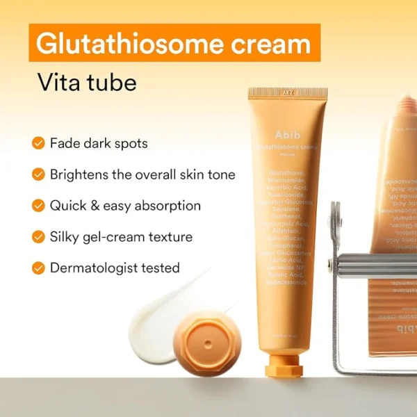 Abib Glutathiosome Cream Vita Tube for Dark Spot & Hyperpigmentation 75ml - Image 2