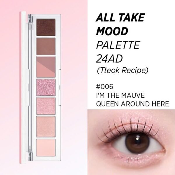 Peripera All Take Mood Palette 06 I'm The Mauve Queen Around Here - Image 3