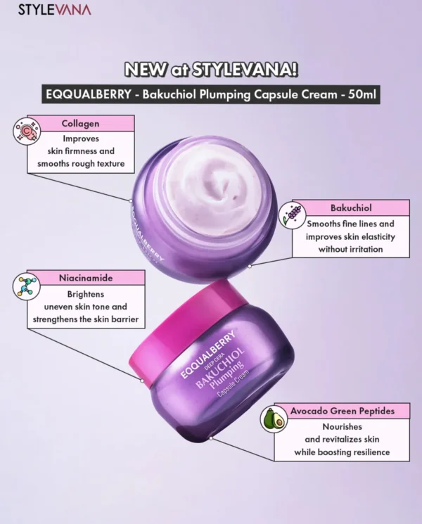 Eqqualberry Bakuchiol Plumping Capsule Cream 50mL - Image 2
