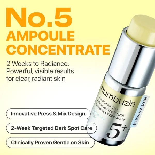 Numbuzin No5 Glutathione TXA Advanced Dark Spot Ampoule Concentrate 10.7g - Image 2