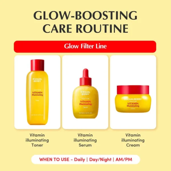 Eqqualberry VITAMIN illuminating Trial Kit (3 sachet kits) - Image 2