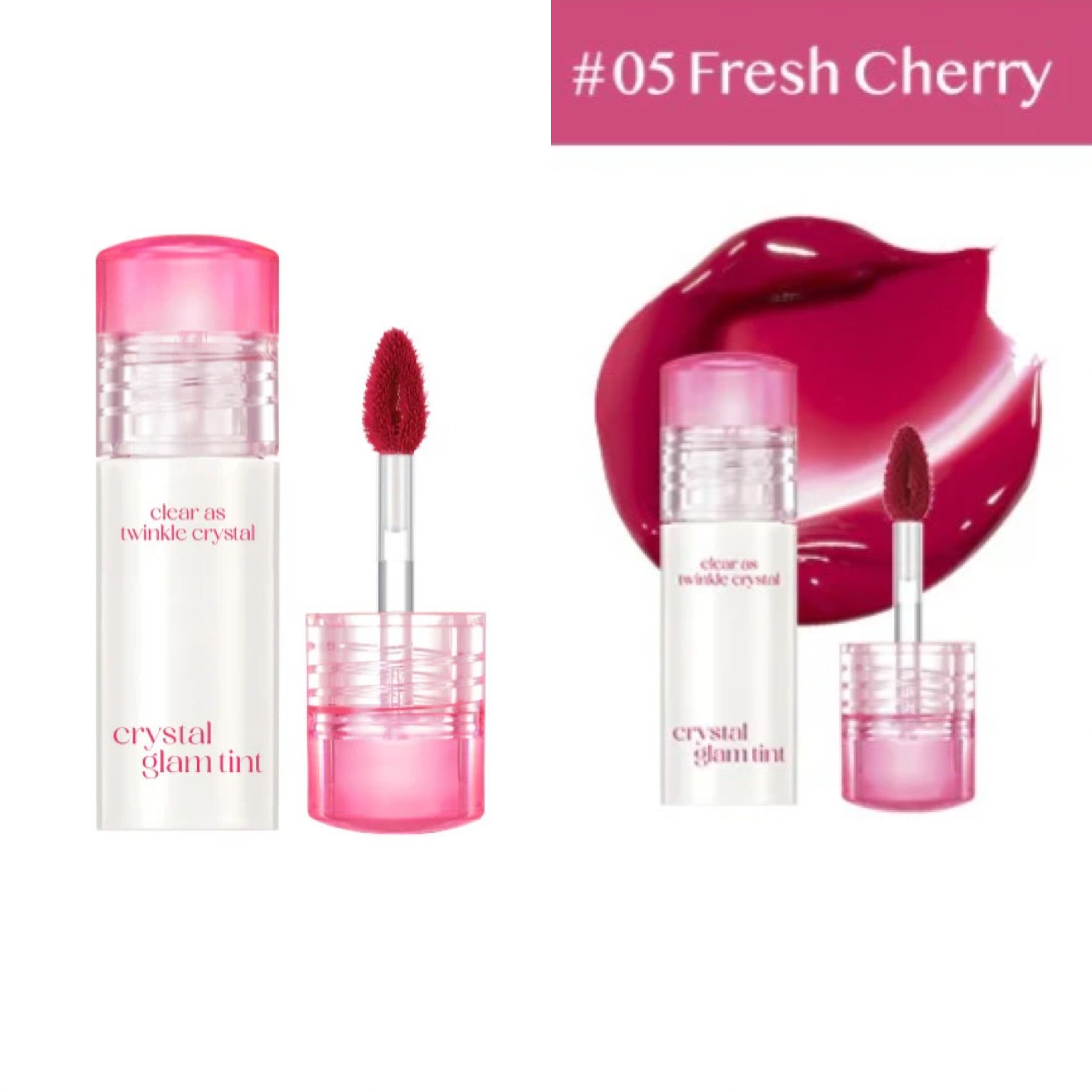 photo-output Clio Crystal Glam Tint shade Fresh Cherry #05 (seollal) - Image 1