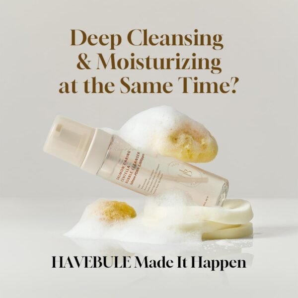 HeveBlue Salmon Caring Centella Bubble Cleanser - Image 3
