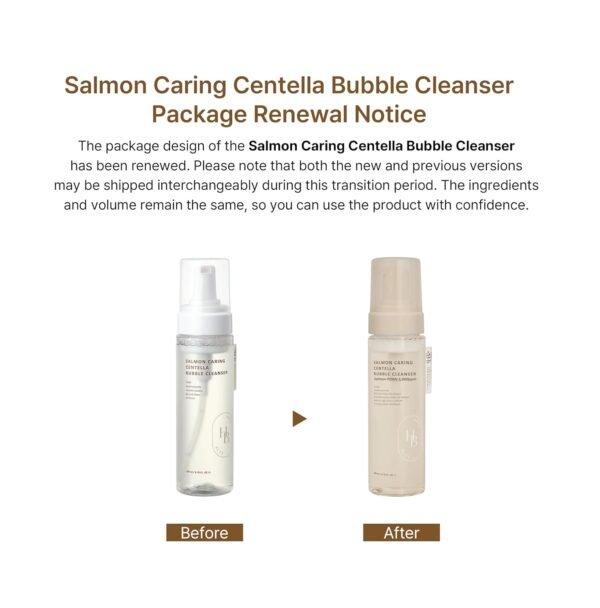 HeveBlue Salmon Caring Centella Bubble Cleanser - Image 2