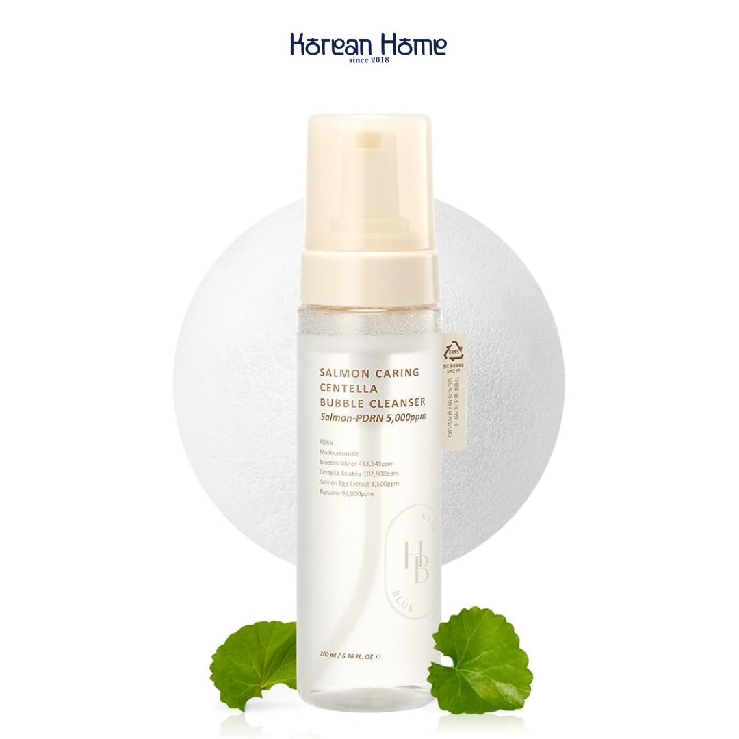 HeveBlue Salmon Caring Centella Bubble Cleanser HeveBlue Salmon Caring Centella Bubble Cleanser - Image 1