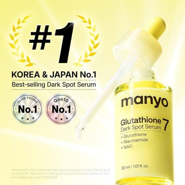 Manyo Glutathione 7 Dark Spot Serum 30mL | Korean Glutathione Serum for Dark Spots, Pigmentation & Uneven Skin Tone - Image 2