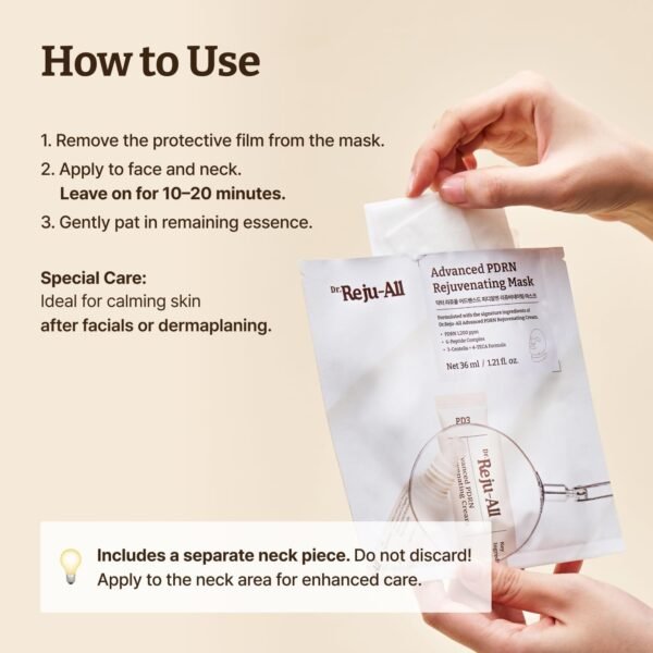 Dr. RejuAll Advanced PDRN Rejuvenating Mask Sheet (1ea) - Image 2
